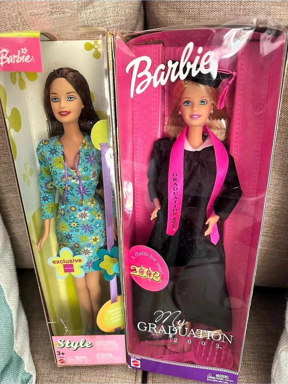 Barbie Lot: 2003 My Graduation Barbie & JCPenney Exclusive Barbie Style NIB